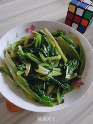 清炒油麦菜的做法