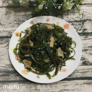 肉片炒海带的做法