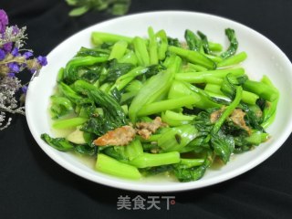 油堆炒菜心的做法