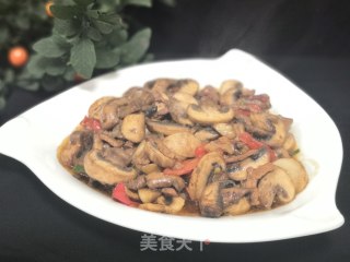 肉丝炒蘑菇的做法