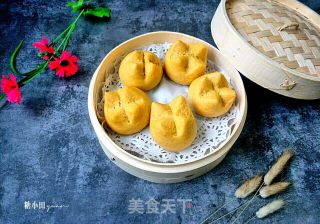 玉米面开花小馒头的做法