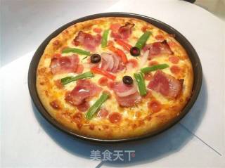 培根鸡腿肉披萨的做法