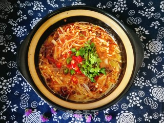 水煮金针菇的做法