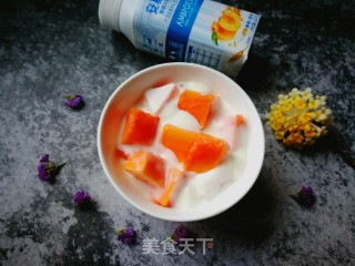 木瓜酸奶的做法