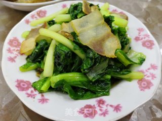 腊肉白菜苔的做法