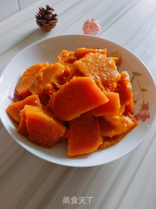 炒老南瓜的做法