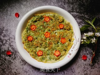 米米蒿煎饼的做法