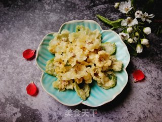 酥炸梨花的做法