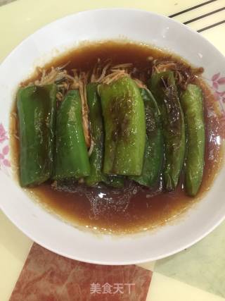 尖椒酿金针菇的做法