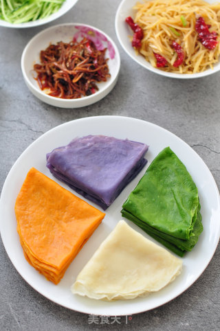 彩色薄饼的做法