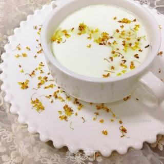 女人之滋补养颜佳品～蜂蜜桂花炖牛奶