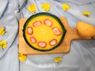 芒果浓汁草莓片的做法
