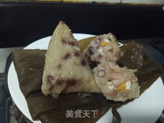 红豆咸肉粽的做法