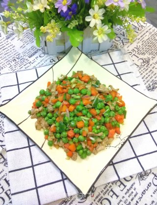 豌豆小炒的做法