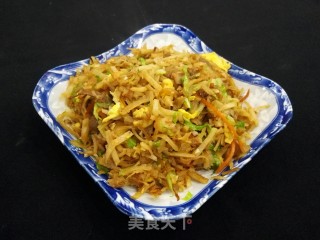 时蔬炒饼的做法