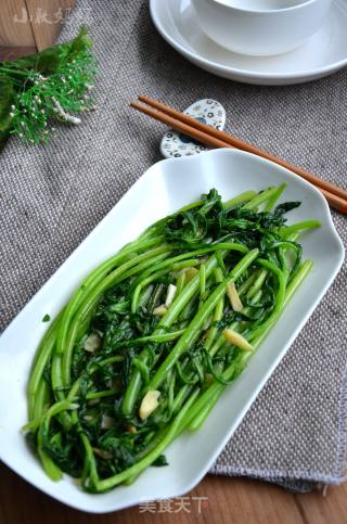 蒜香蓬蒿菜的做法