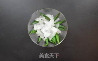 冰镇秋葵的做法