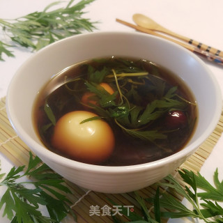 益母草鸡蛋黑糖水的做法