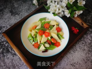 荷兰豆炒茭白的做法