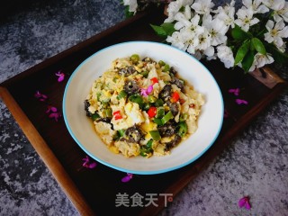 海参烘炒鸡蛋的做法