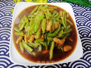 四季豆烧肉的做法
