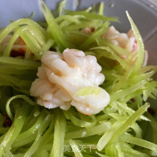 莴笋富贵虾的做法