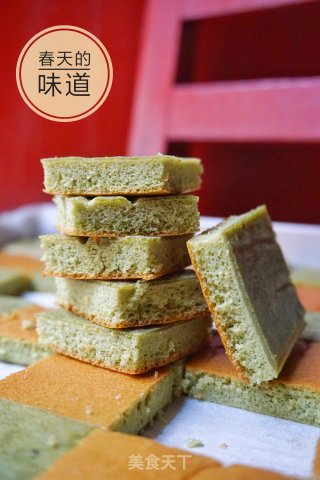 抹茶方块蛋糕的做法