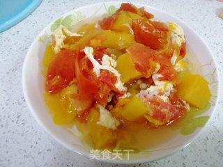 南瓜西红柿薏米汤的做法