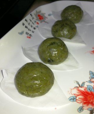 艾草青团的做法