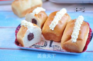 红豆奶油餐包的做法
