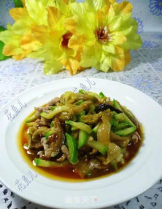 榨菜瘦肉丝炒西葫芦的做法