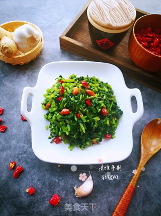 凉拌茼蒿的做法