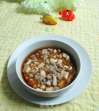 蒸海鲜菇肉末