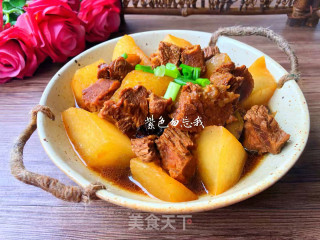 牛腩烧萝卜的做法