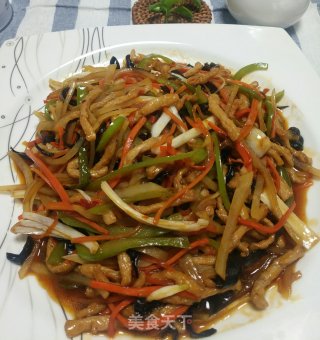 我的素食美食~鱼香肉丝的做法
