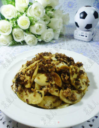 芽菜肉末炒茭白的做法