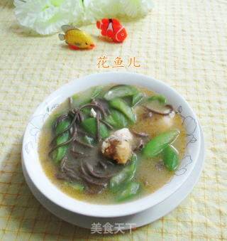 咸鸭蛋丝瓜荞麦面的做法