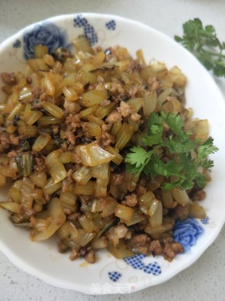 酸菜肉末的做法