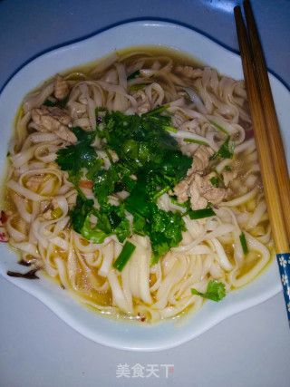 肉丝面条的做法
