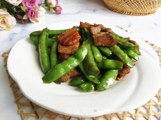 甜豆角炒回锅肉的做法