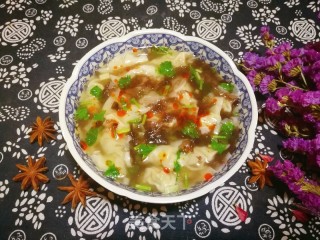 猪肉槐花酸汤馄饨的做法
