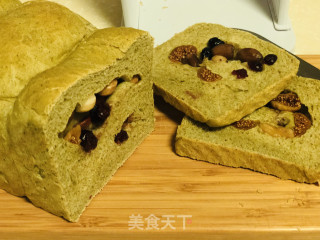 绿茶坚果吐司的做法