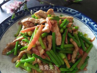 蒜薹炒肉丝的做法