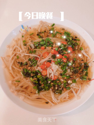 小米椒蒜蓉金针菇的做法