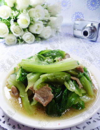 瘦肉片炒生菜的做法
