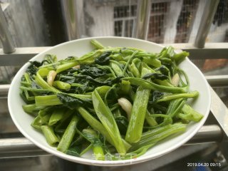 蒜炒空心菜的做法