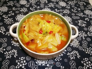 包菜炒川粉的做法