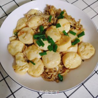 超下饭的金针菇日本豆腐的做法
