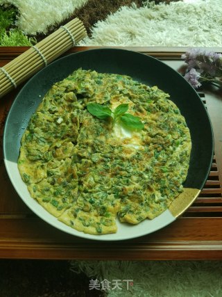 槐花蛋饼的做法