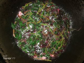 蒜香红苋菜的做法